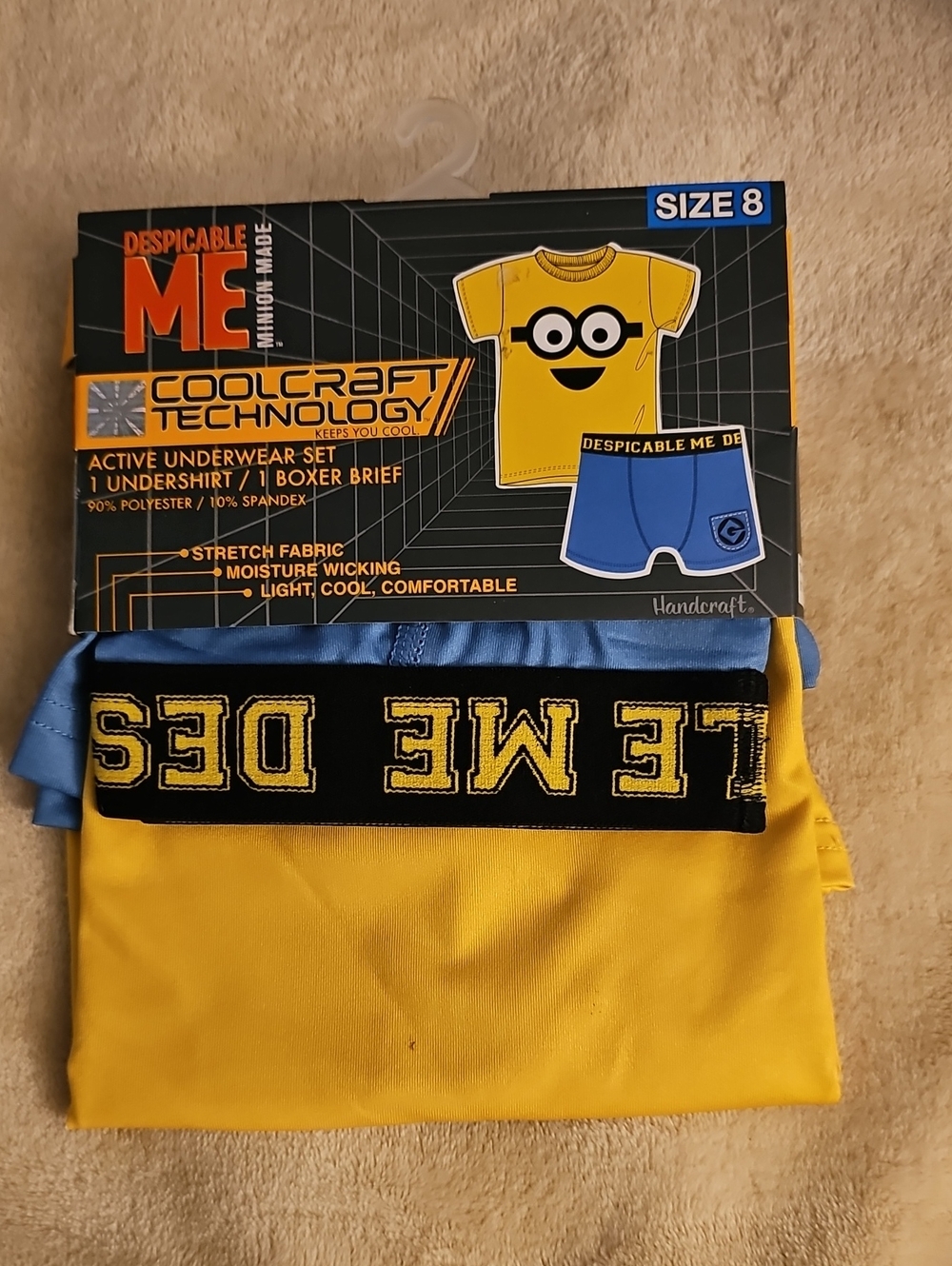 Universal Kids Minions Yellow Tee and Blue Brief Set